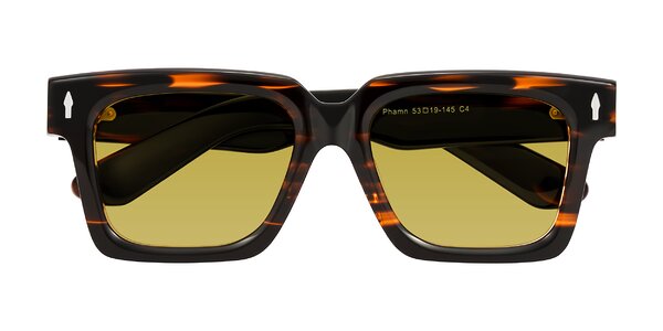 Front of Phamn in Dark Brown Striped