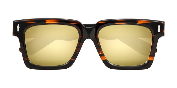 Front of Phamn in Dark Brown Striped