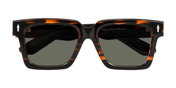 Front of Phamn in Dark Brown Striped