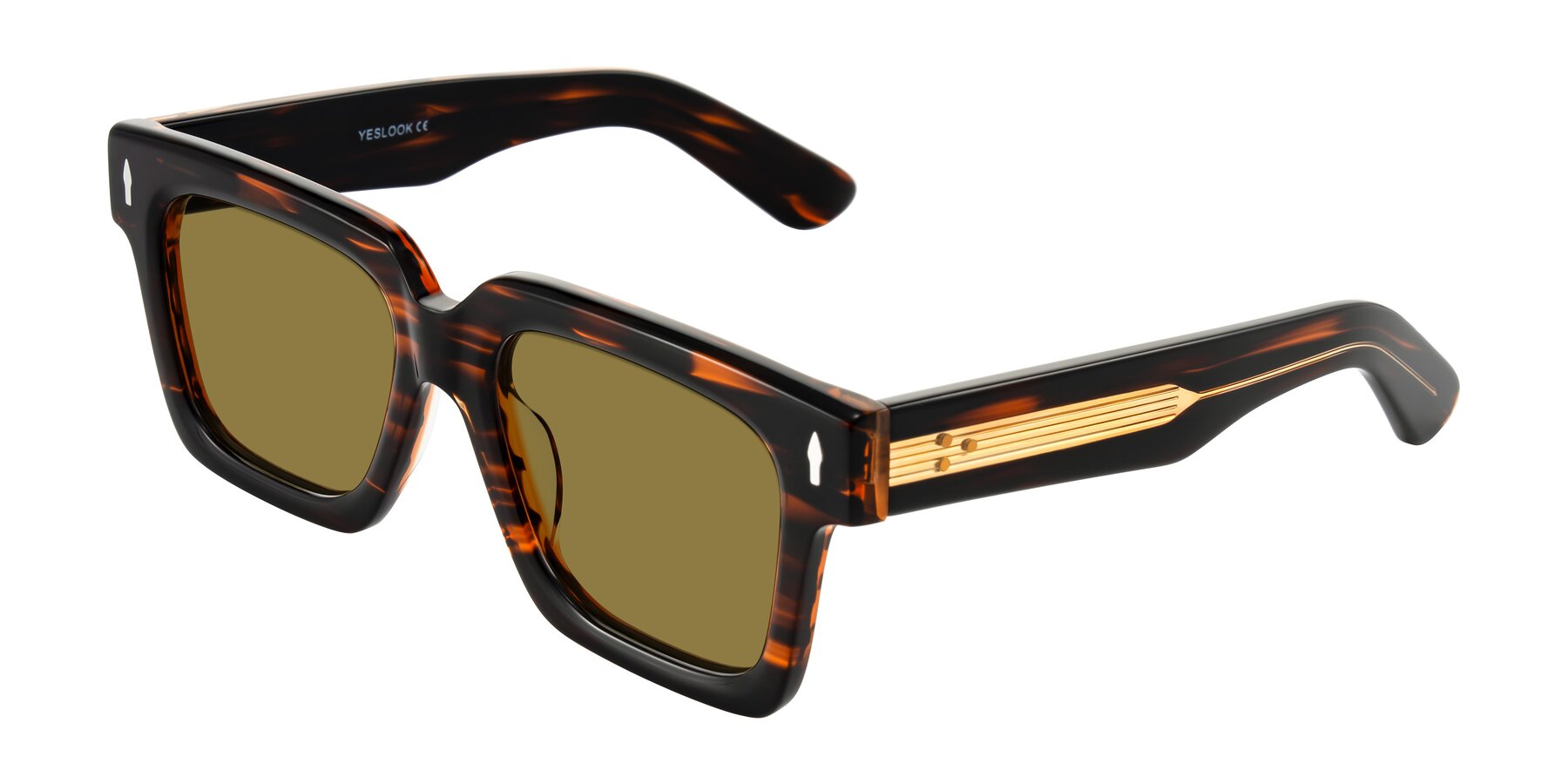 Angle of Phamn in Dark Brown Striped with Brown Polarized Lenses
