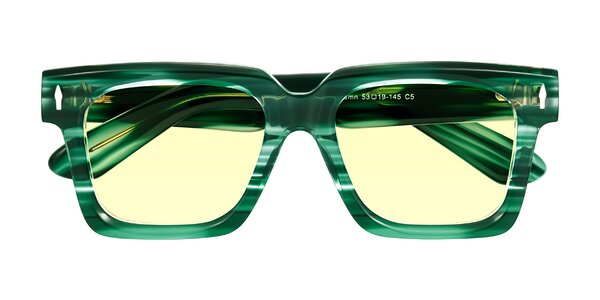 Front of Phamn in Dark Green Striped