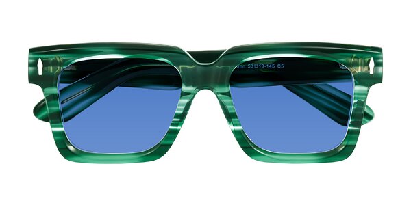 Front of Phamn in Dark Green Striped