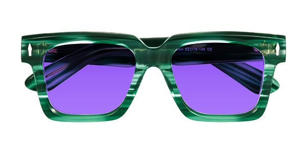 Front of Phamn in Dark Green Striped