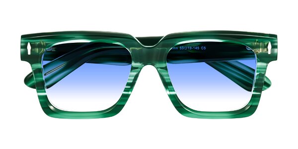 Front of Phamn in Dark Green Striped