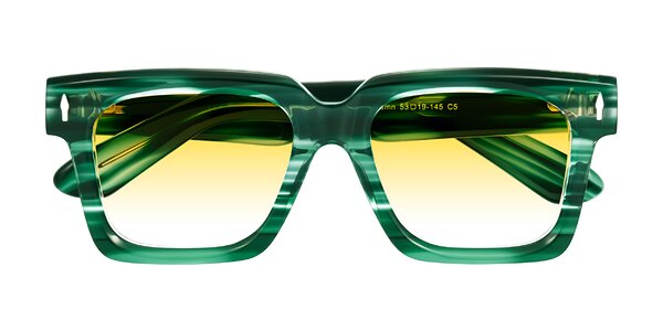 Front of Phamn in Dark Green Striped
