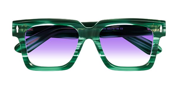 Front of Phamn in Dark Green Striped