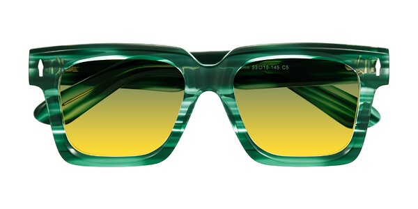 Front of Phamn in Dark Green Striped
