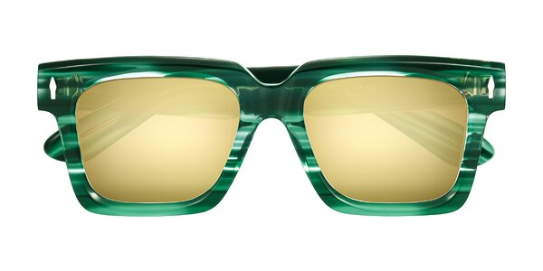 Front of Phamn in Dark Green Striped