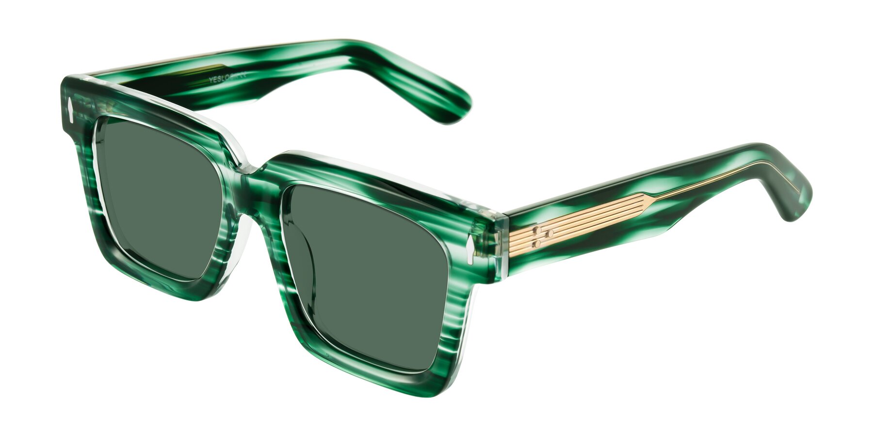 Angle of Phamn in Dark Green Striped with Green Polarized Lenses
