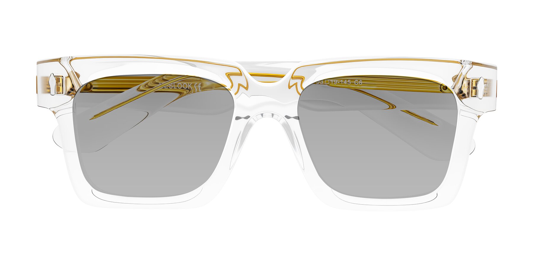 Folded Front of Phamn in Clear with Light Gray Tinted Lenses