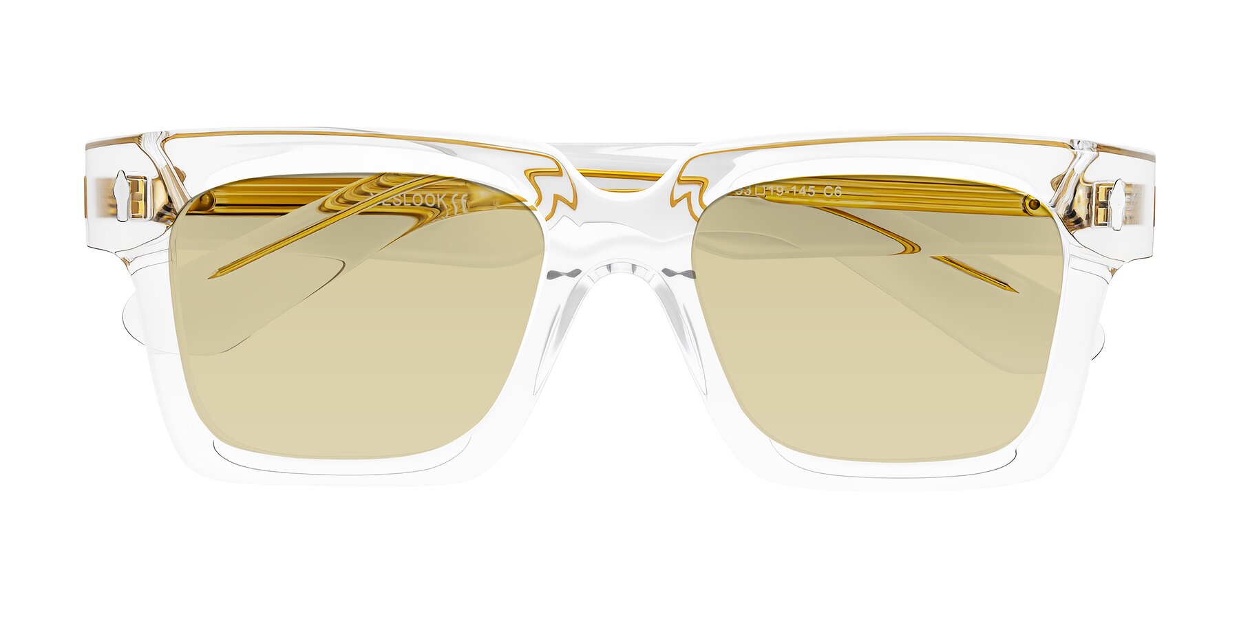 Folded Front of Phamn in Clear with Light Champagne Tinted Lenses