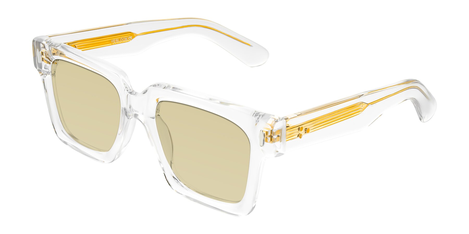 Angle of Phamn in Clear with Light Champagne Tinted Lenses
