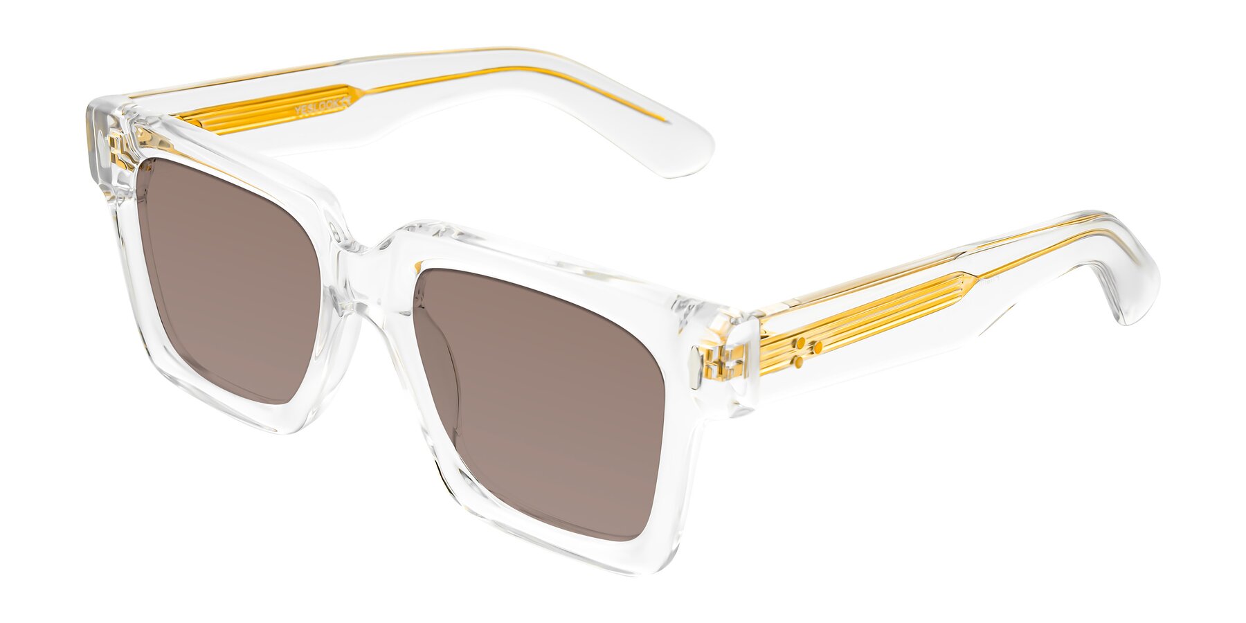 Angle of Phamn in Clear with Medium Brown Tinted Lenses