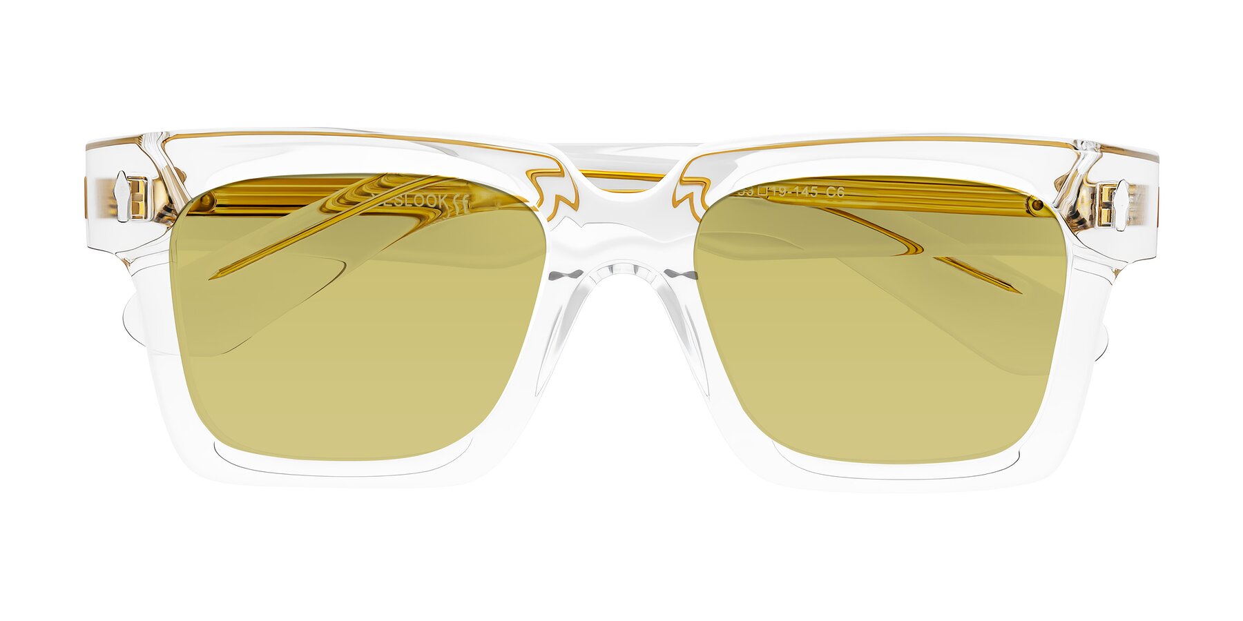 Folded Front of Phamn in Clear with Medium Champagne Tinted Lenses