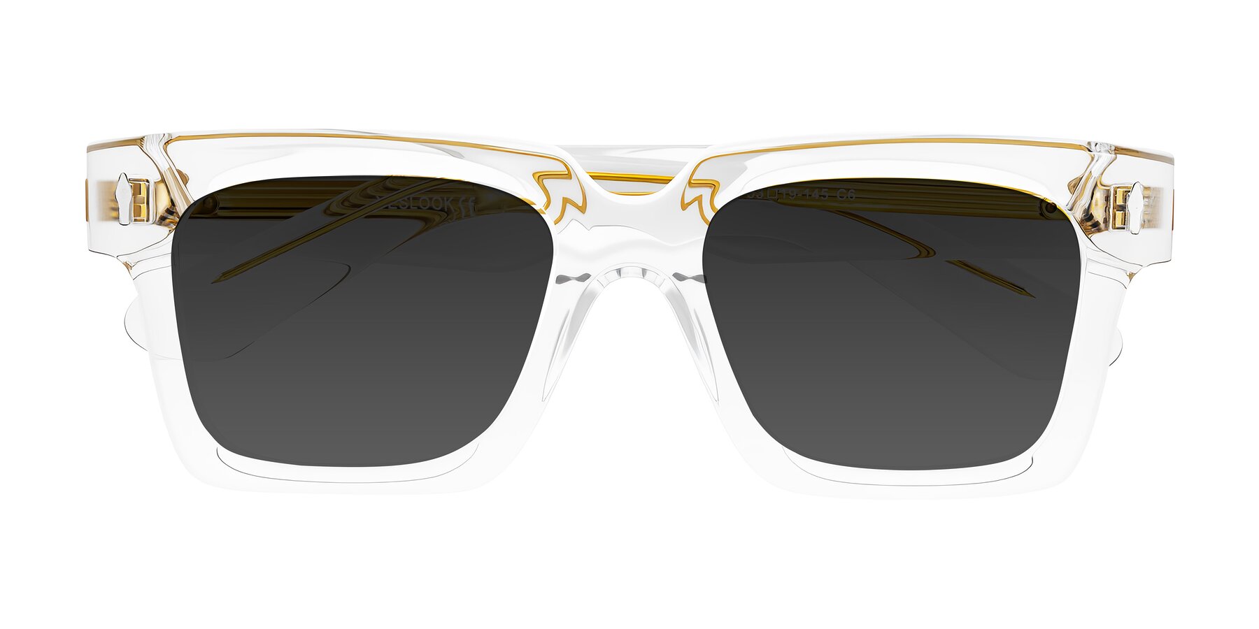 Folded Front of Phamn in Clear with Gray Tinted Lenses