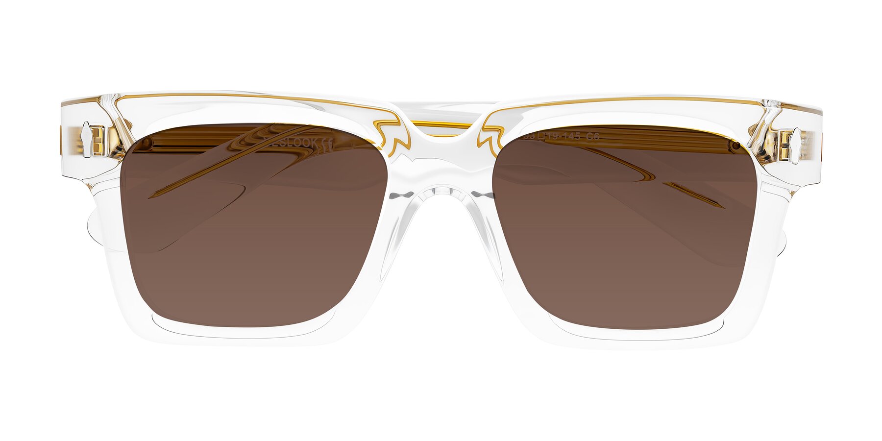 Folded Front of Phamn in Clear with Brown Tinted Lenses