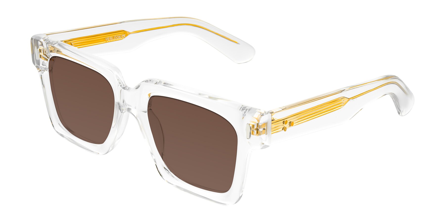 Angle of Phamn in Clear with Brown Tinted Lenses