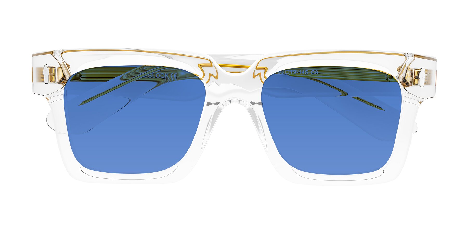 Folded Front of Phamn in Clear with Blue Tinted Lenses