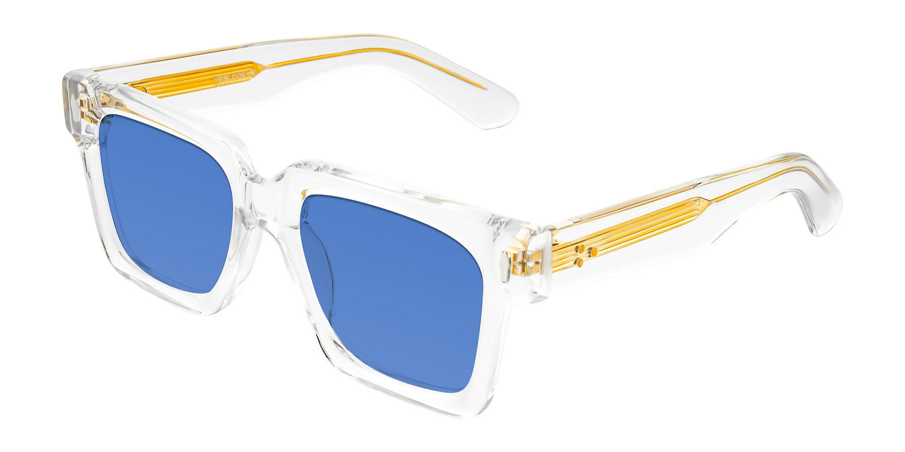 Angle of Phamn in Clear with Blue Tinted Lenses