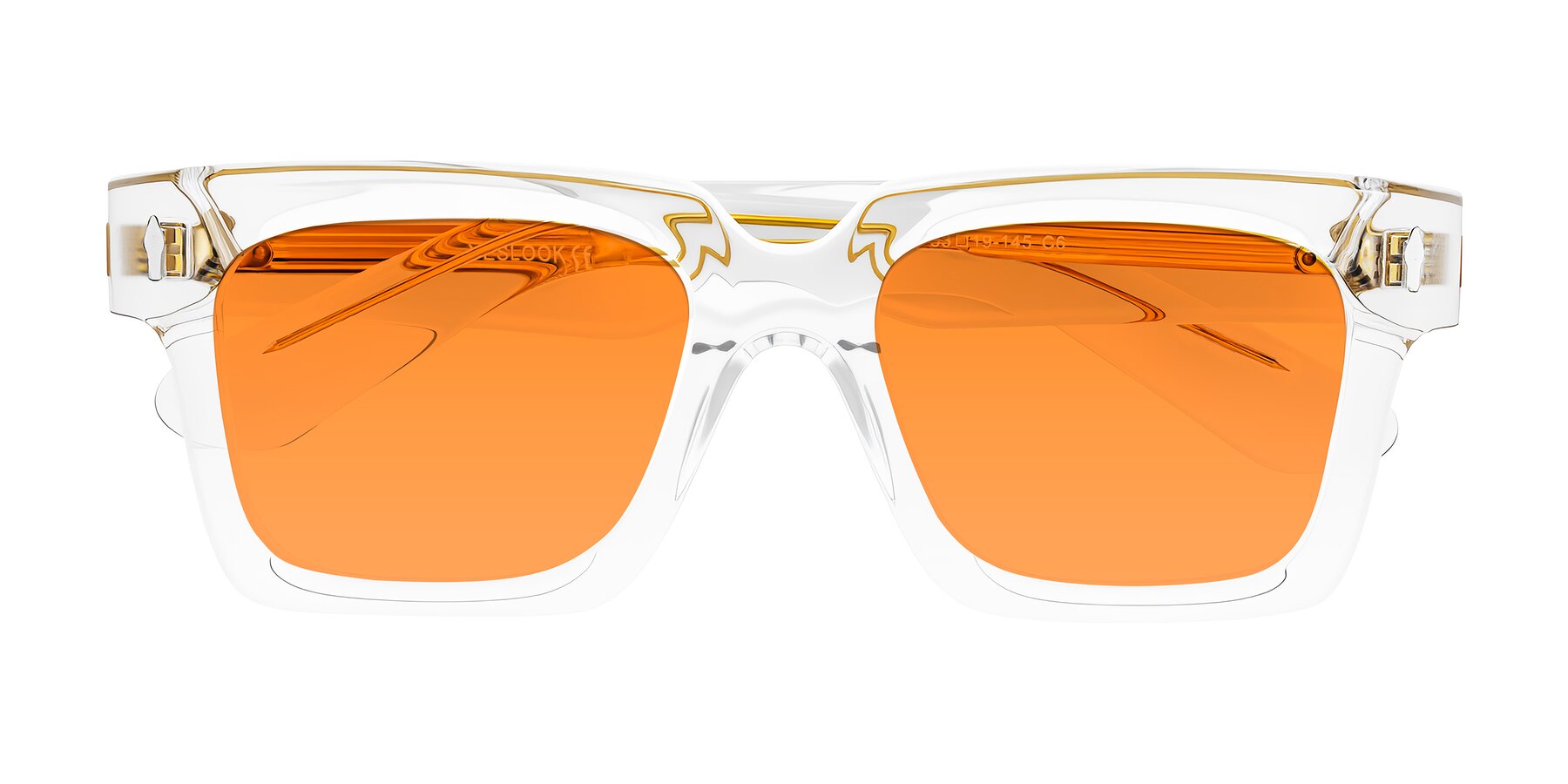 Folded Front of Phamn in Clear with Orange Tinted Lenses