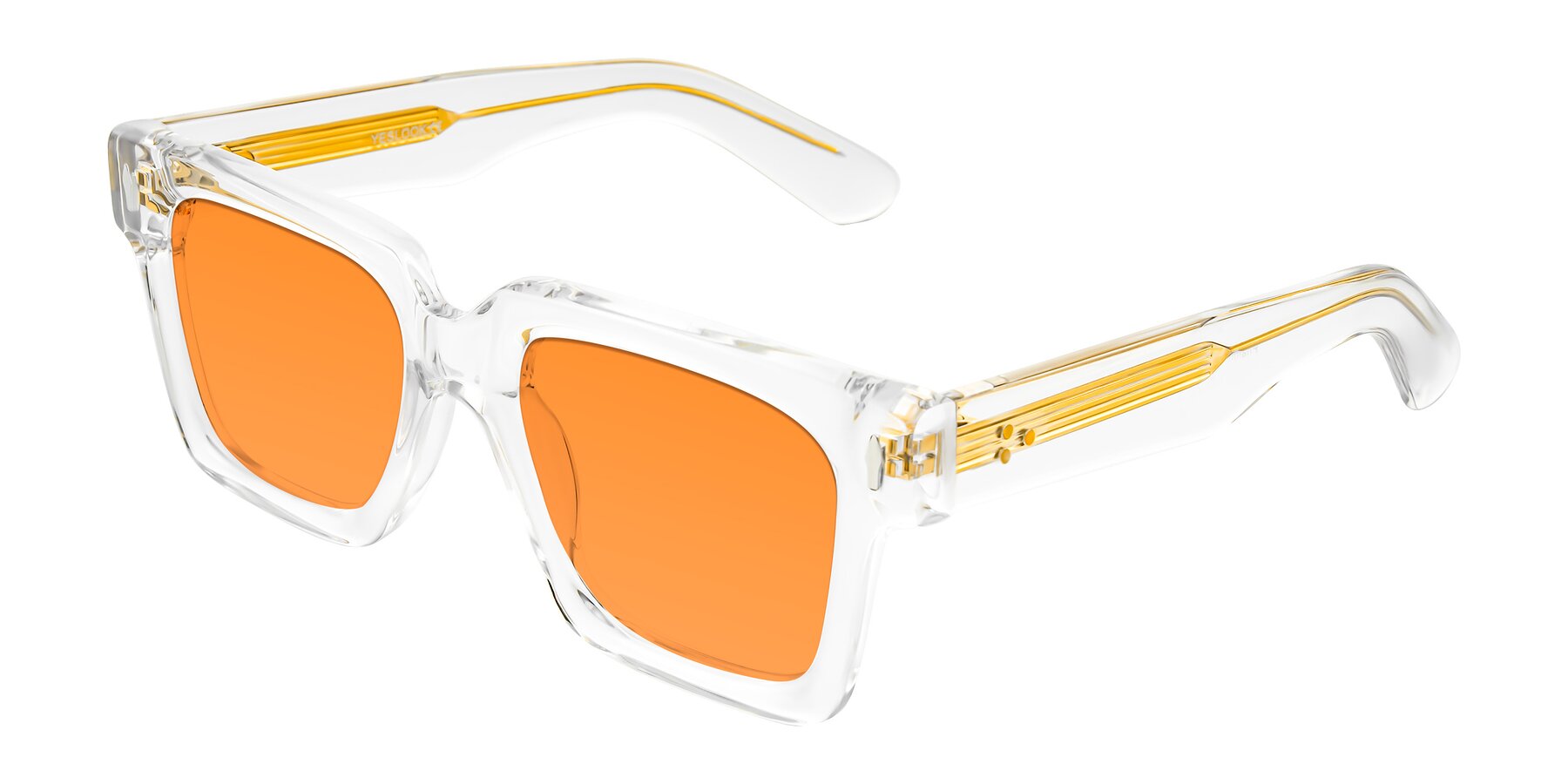 Angle of Phamn in Clear with Orange Tinted Lenses
