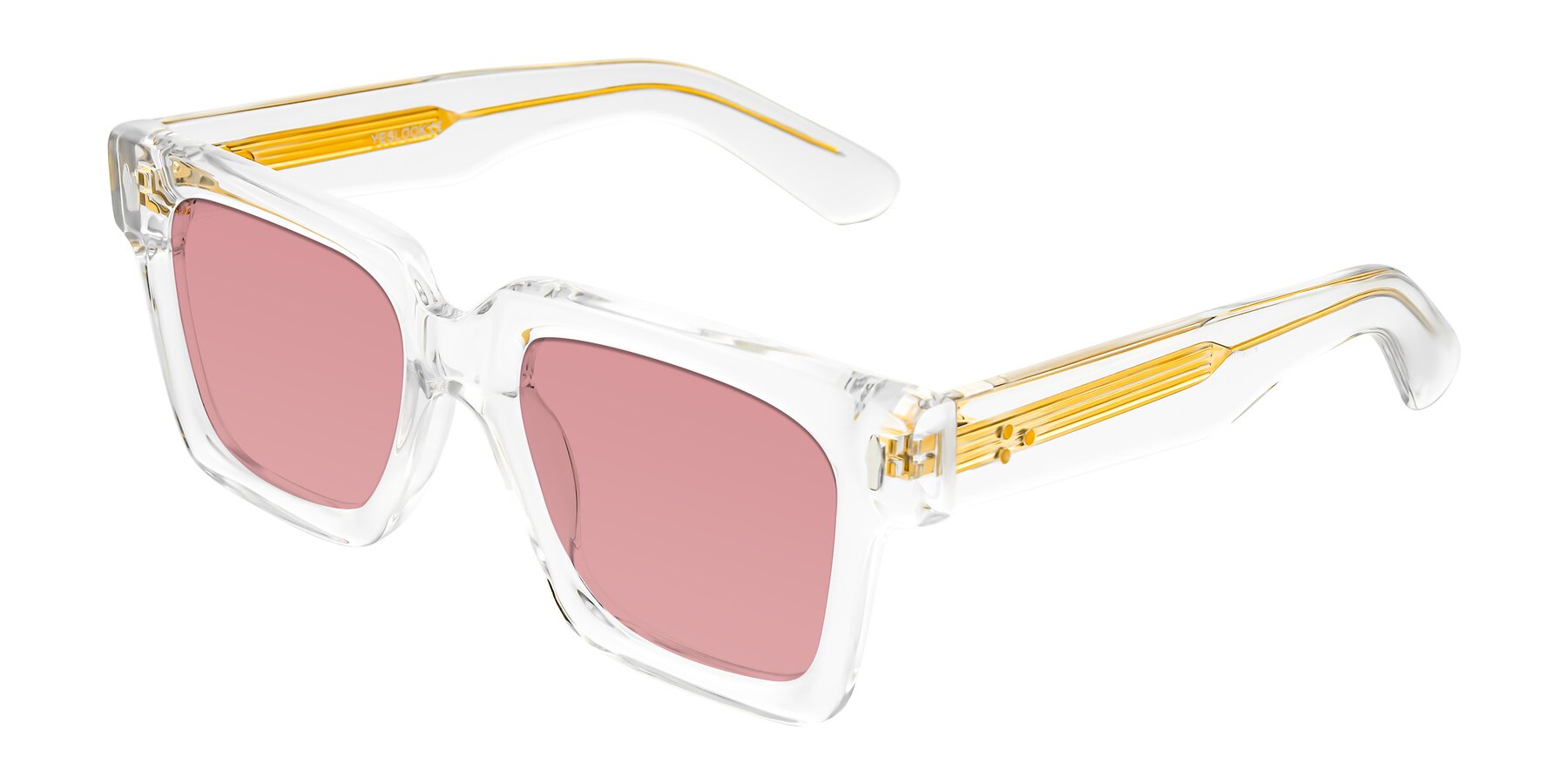 Angle of Phamn in Clear with Medium Garnet Tinted Lenses