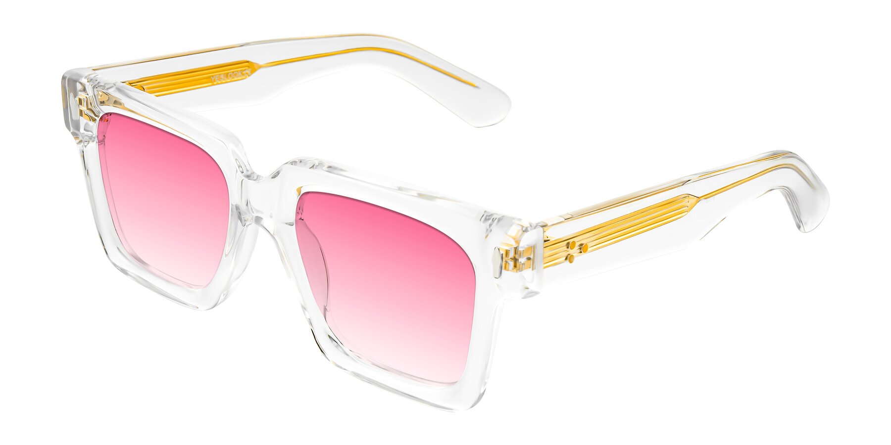 Angle of Phamn in Clear with Pink Gradient Lenses