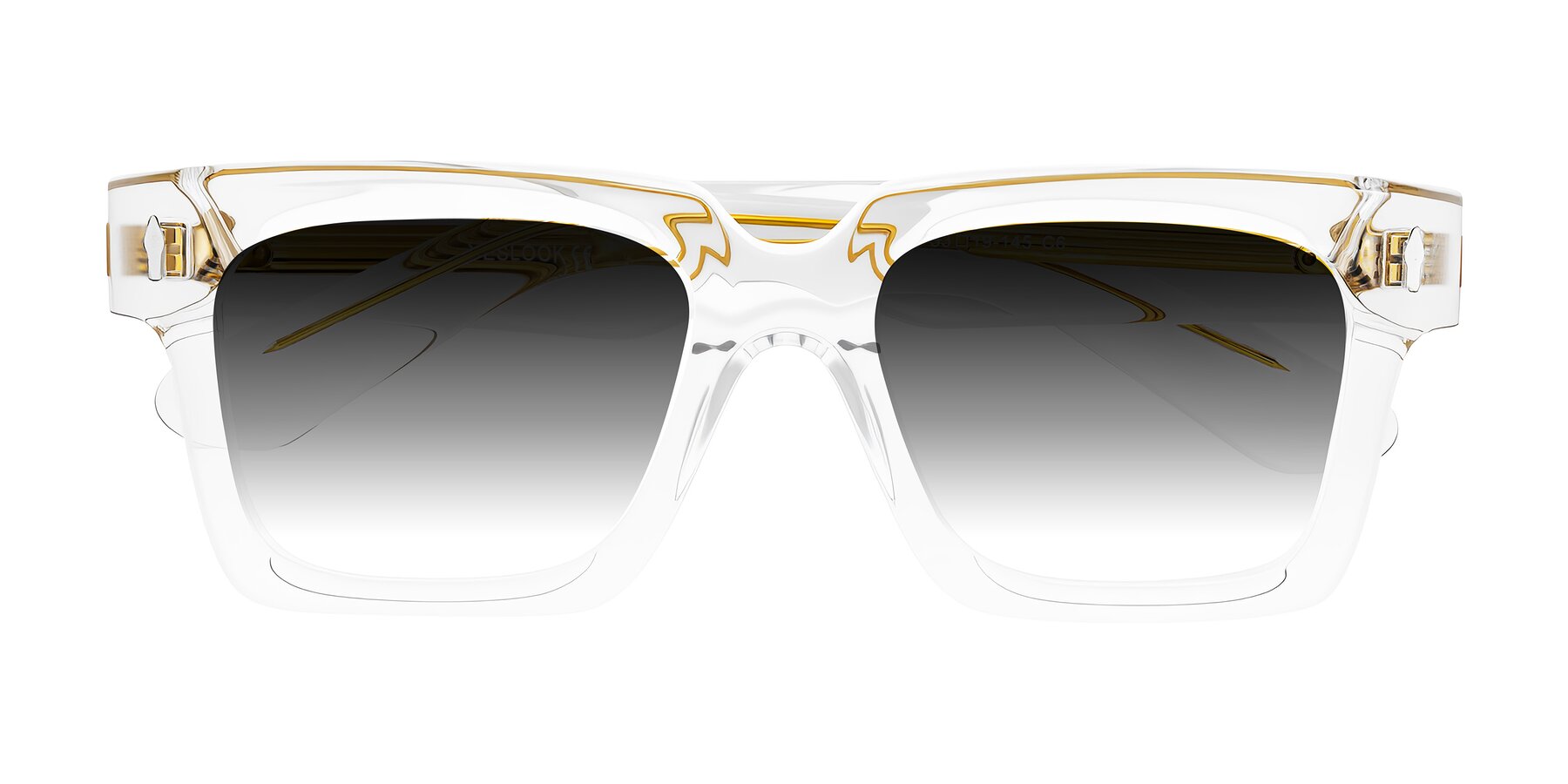 Folded Front of Phamn in Clear with Gray Gradient Lenses