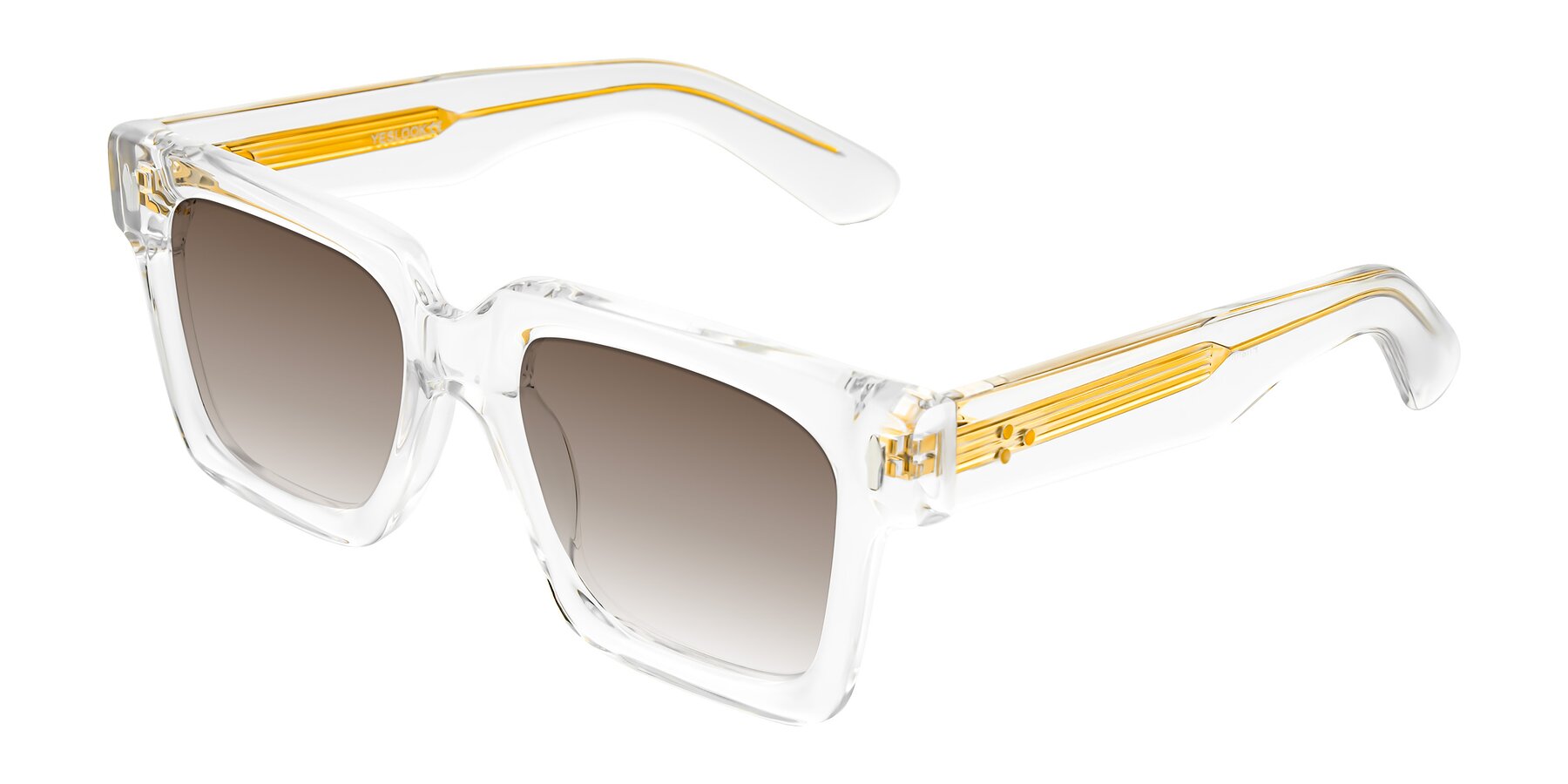 Angle of Phamn in Clear with Brown Gradient Lenses