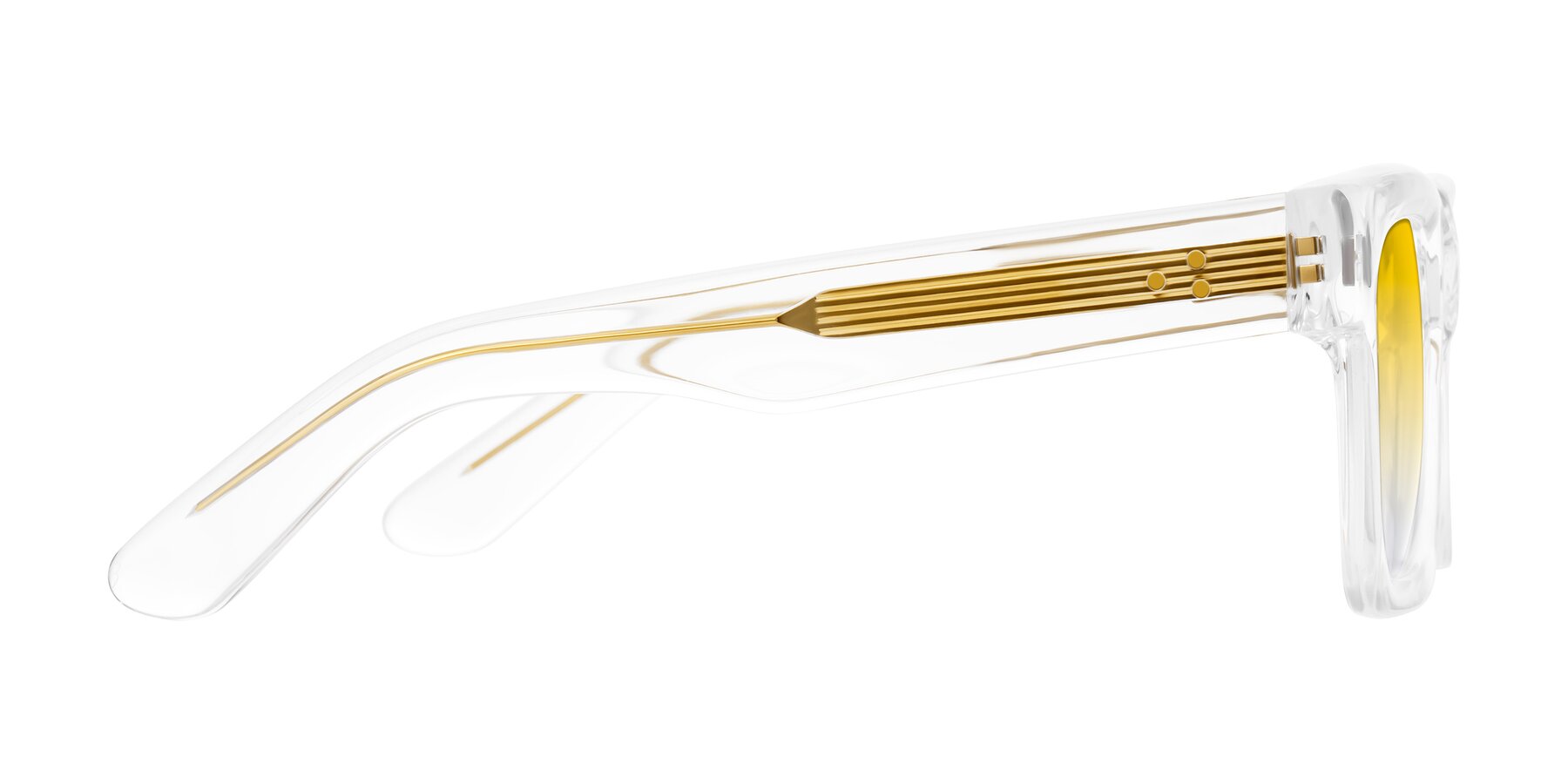 Side of Phamn in Clear with Yellow Gradient Lenses