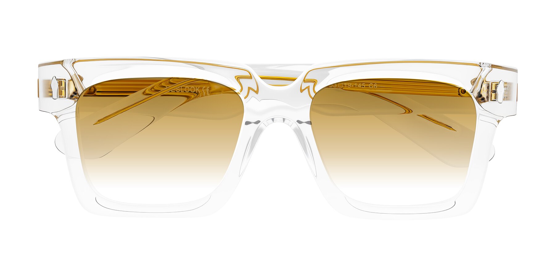 Folded Front of Phamn in Clear with Champagne Gradient Lenses