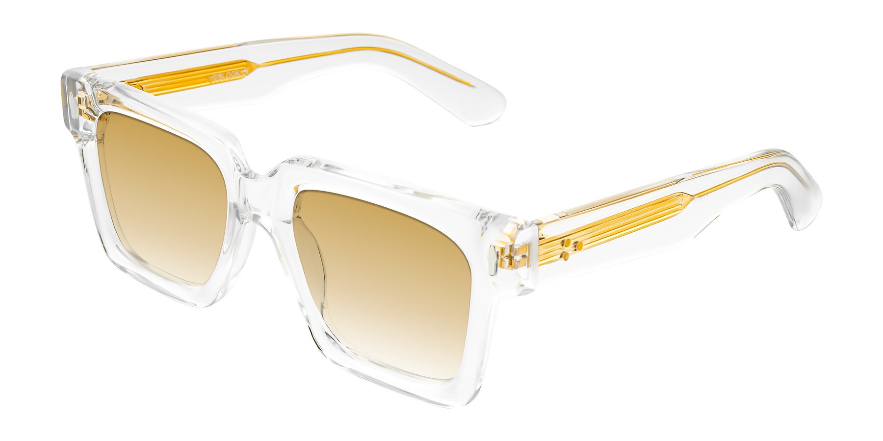 Angle of Phamn in Clear with Champagne Gradient Lenses