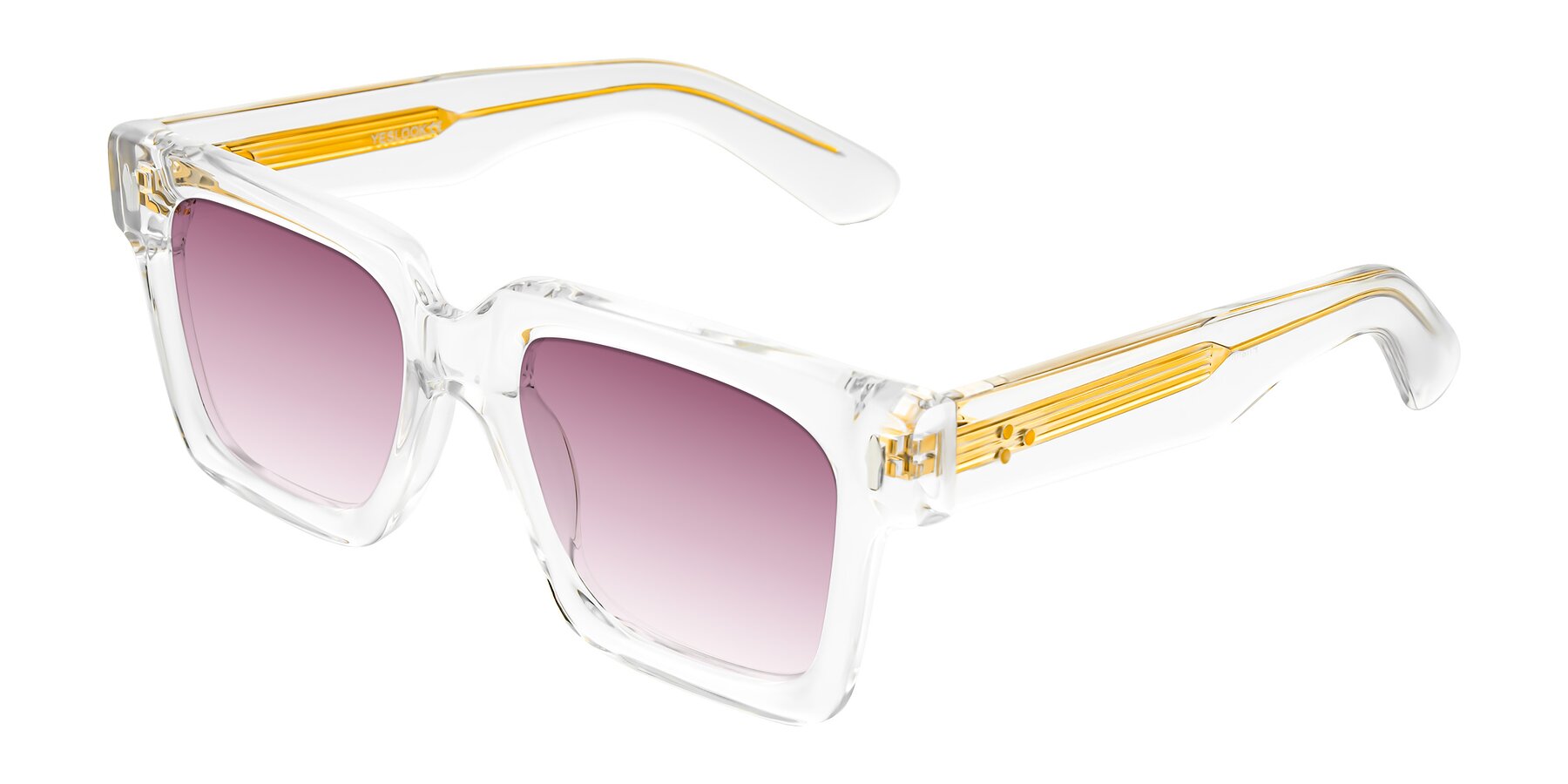 Angle of Phamn in Clear with Wine Gradient Lenses