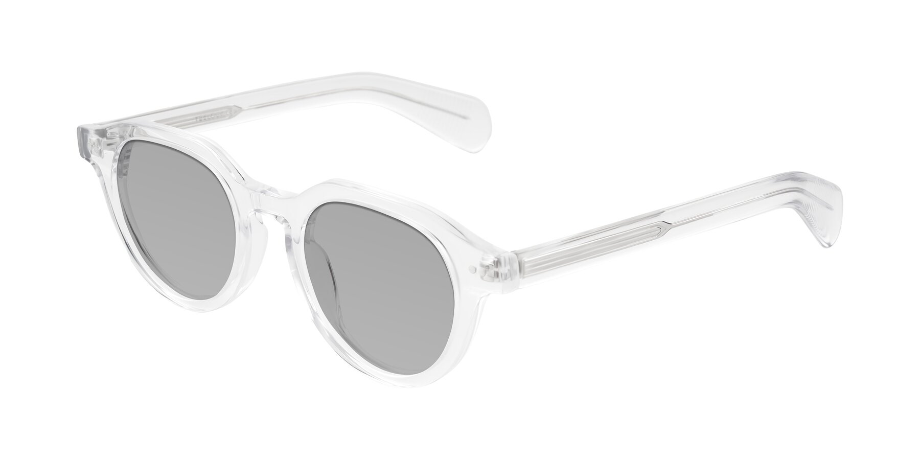 Angle of Rohamn in Clear with Light Gray Tinted Lenses