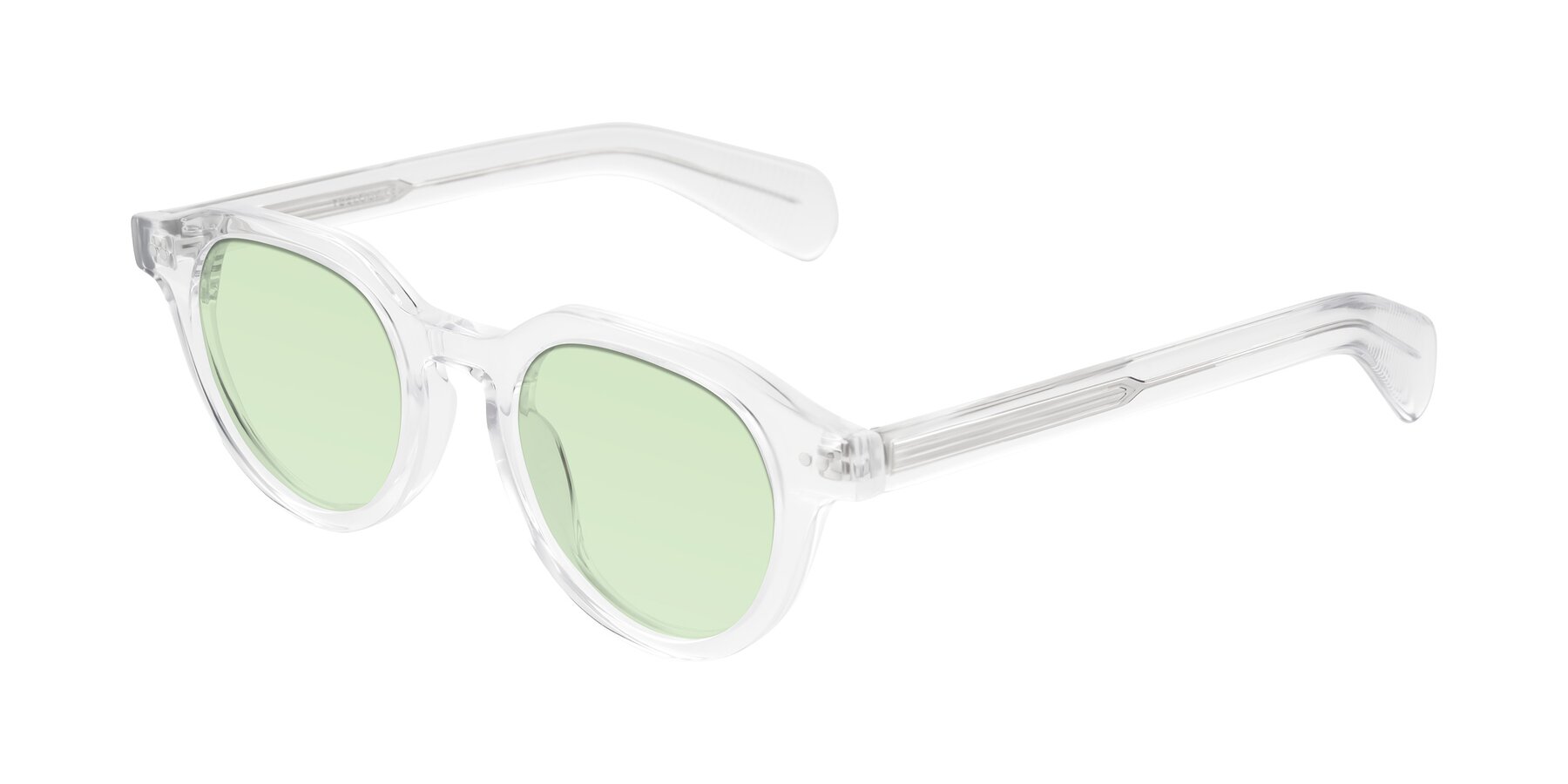 Angle of Rohamn in Clear with Light Green Tinted Lenses