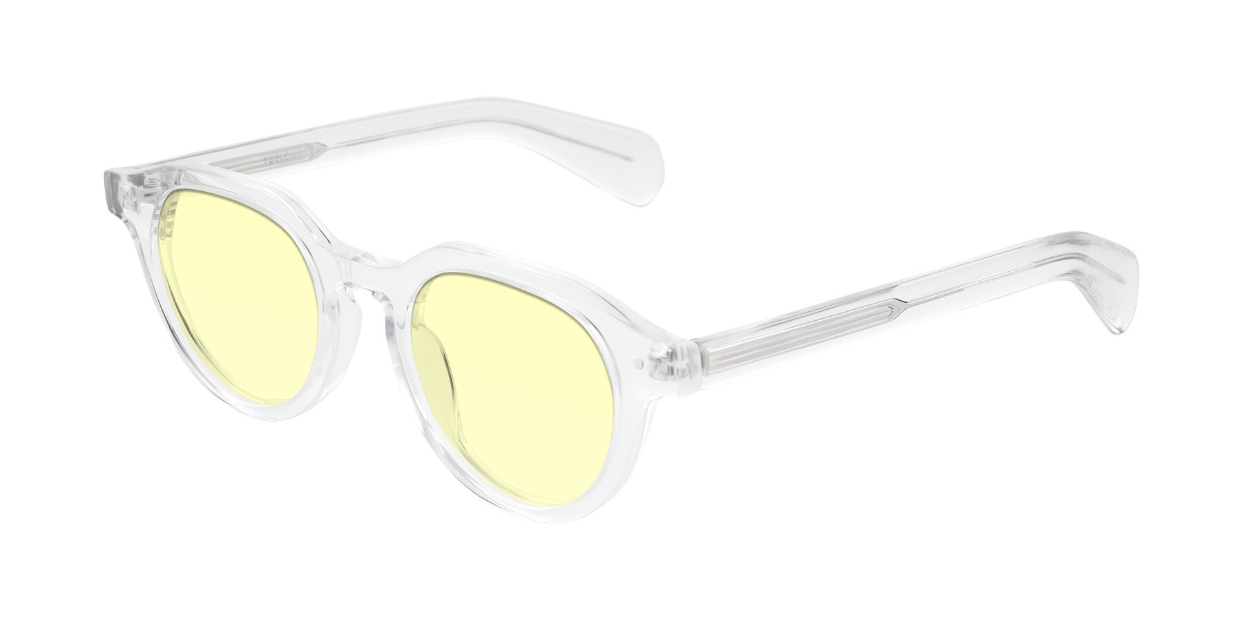 Angle of Rohamn in Clear with Light Yellow Tinted Lenses