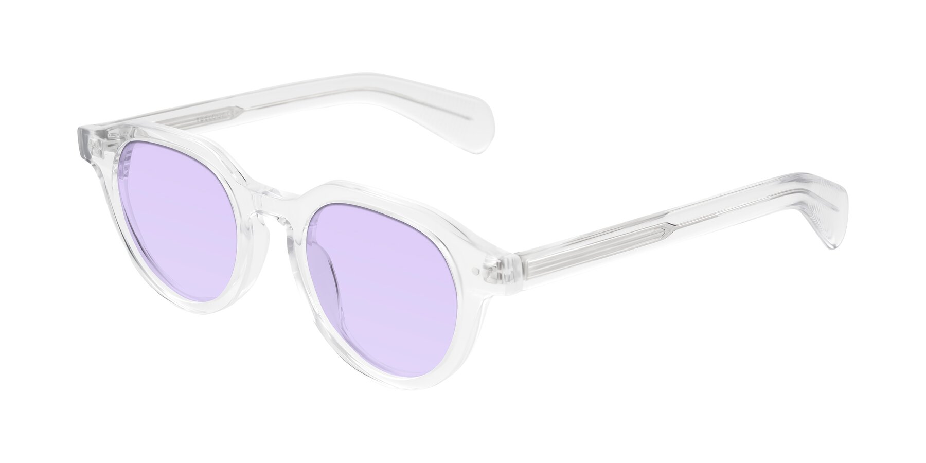 Angle of Rohamn in Clear with Light Purple Tinted Lenses