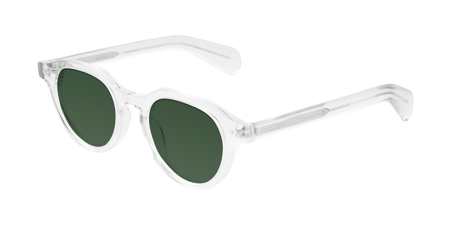 Angle of Rohamn in Clear with Green Tinted Lenses