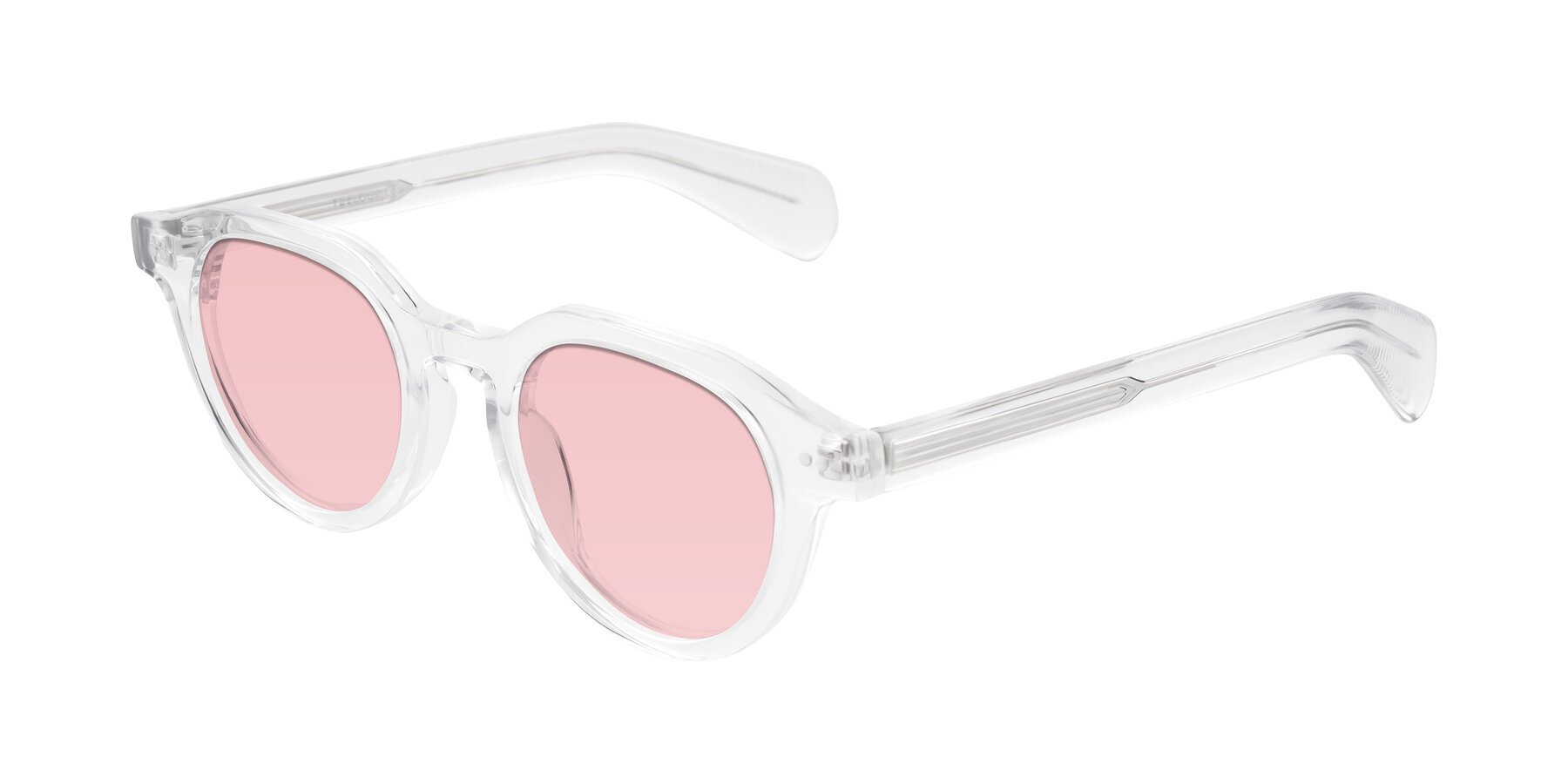 Angle of Rohamn in Clear with Light Garnet Tinted Lenses