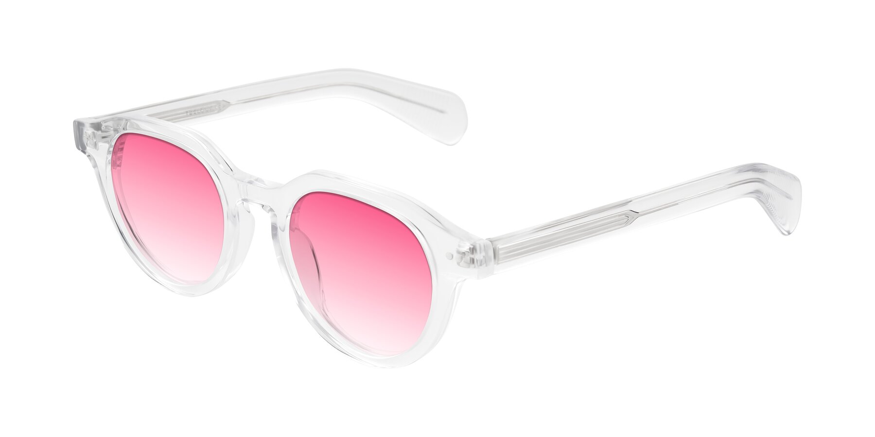 Angle of Rohamn in Clear with Pink Gradient Lenses