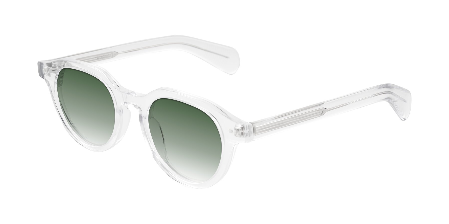 Angle of Rohamn in Clear with Green Gradient Lenses
