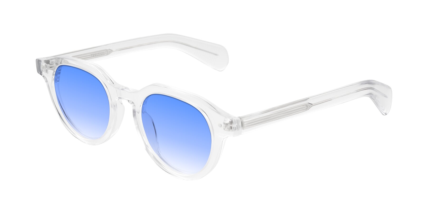 Angle of Rohamn in Clear with Blue Gradient Lenses