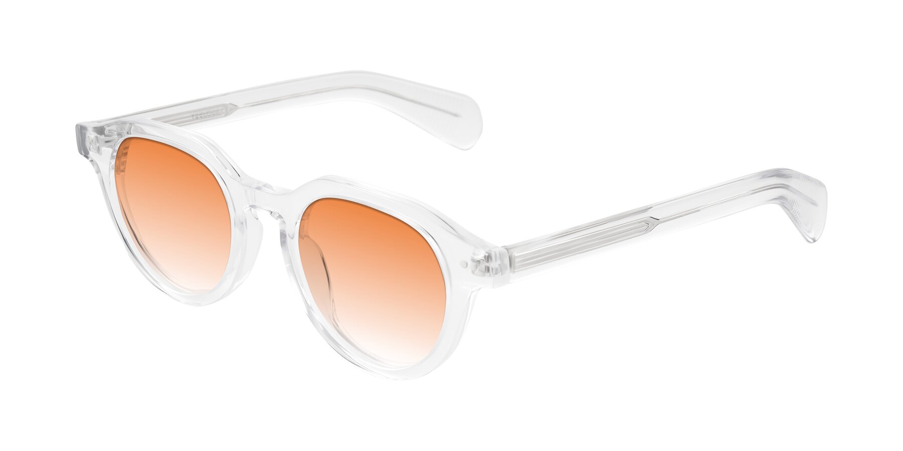 Angle of Rohamn in Clear with Orange Gradient Lenses