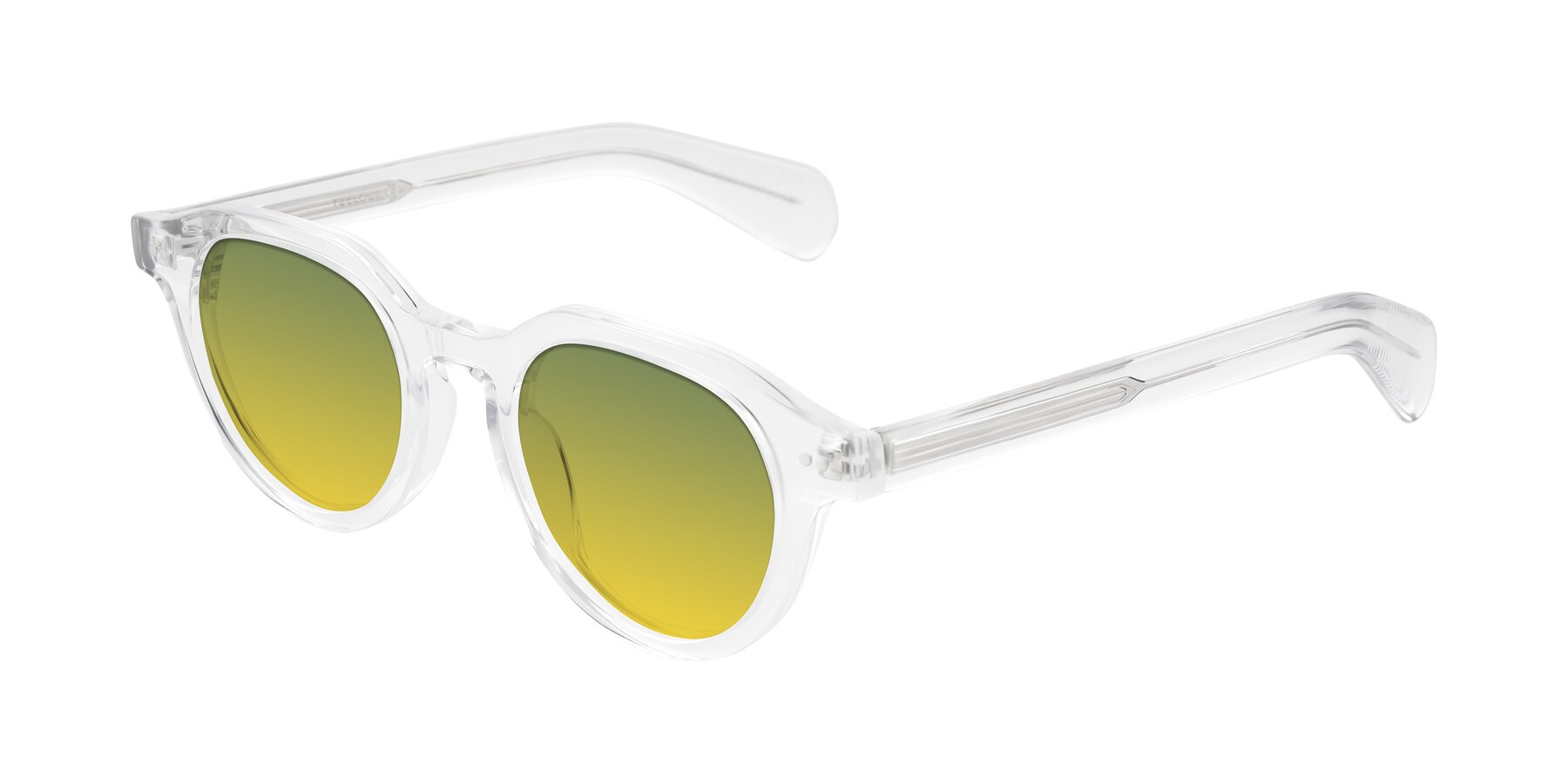 Angle of Rohamn in Clear with Green / Yellow Gradient Lenses
