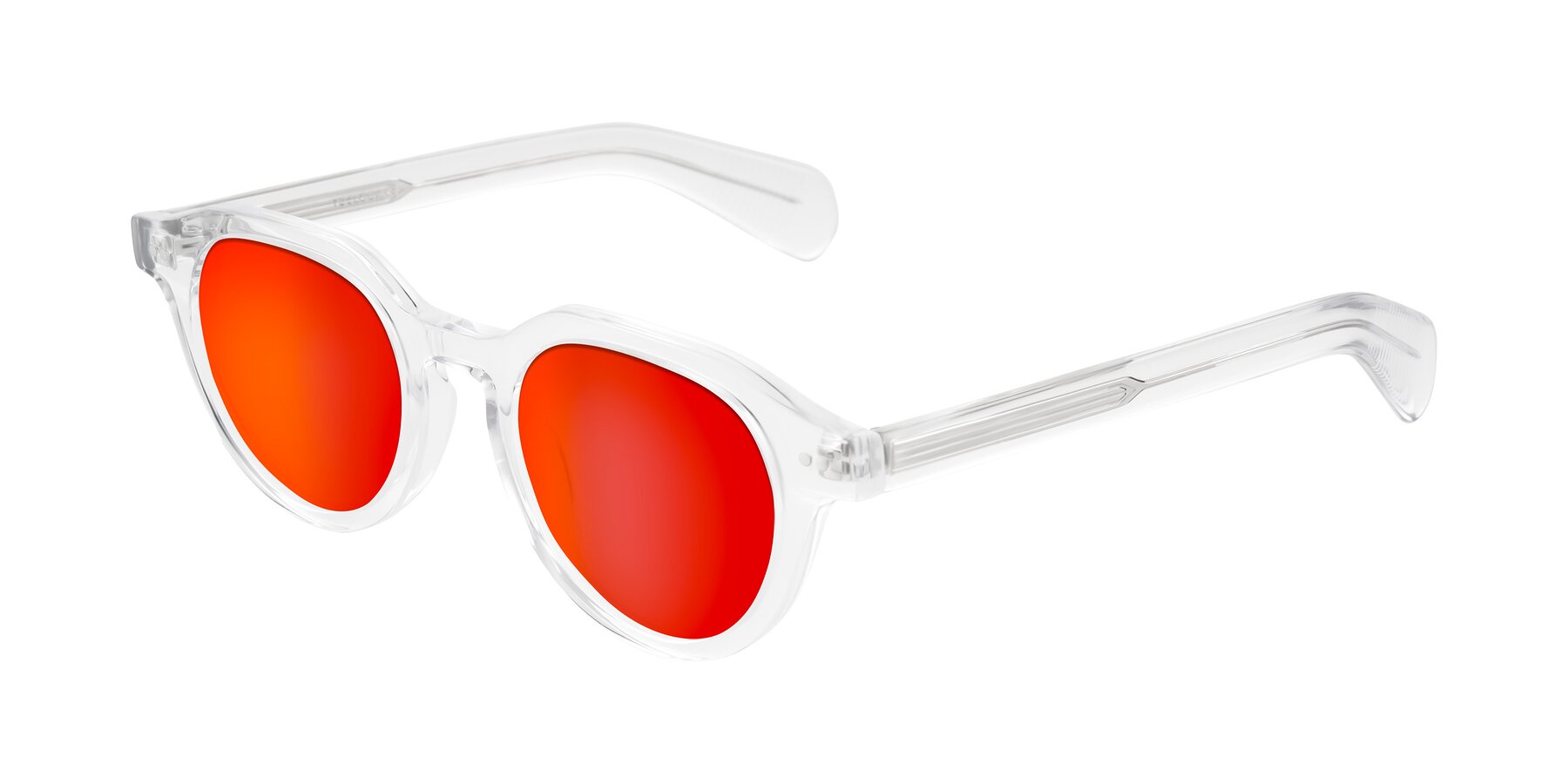 Angle of Rohamn in Clear with Red Gold Mirrored Lenses
