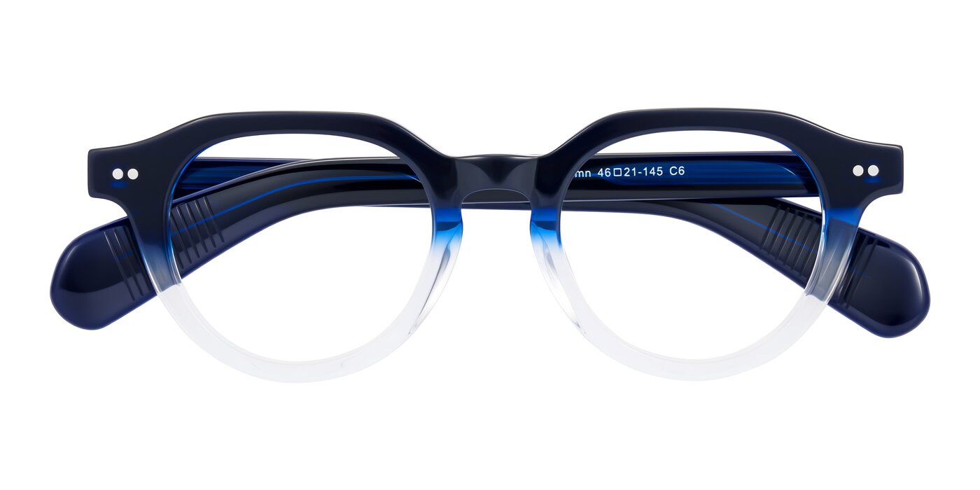 Rohamn - Navy Blue/Clear Eyeglasses