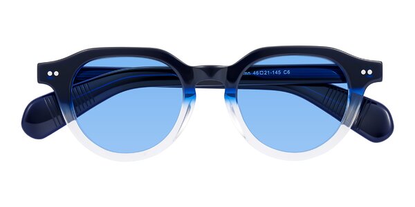 Front of Rohamn in Navy Blue/Clear