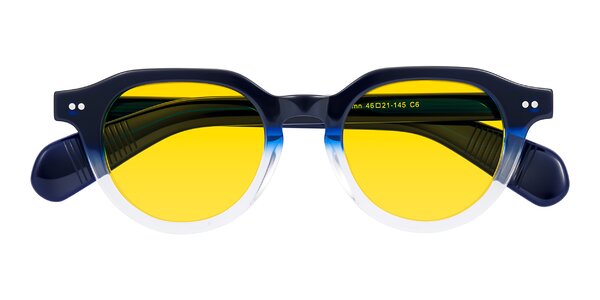 Front of Rohamn in Navy Blue/Clear