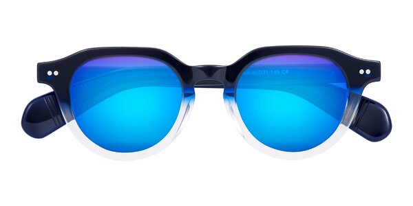Front of Rohamn in Navy Blue/Clear