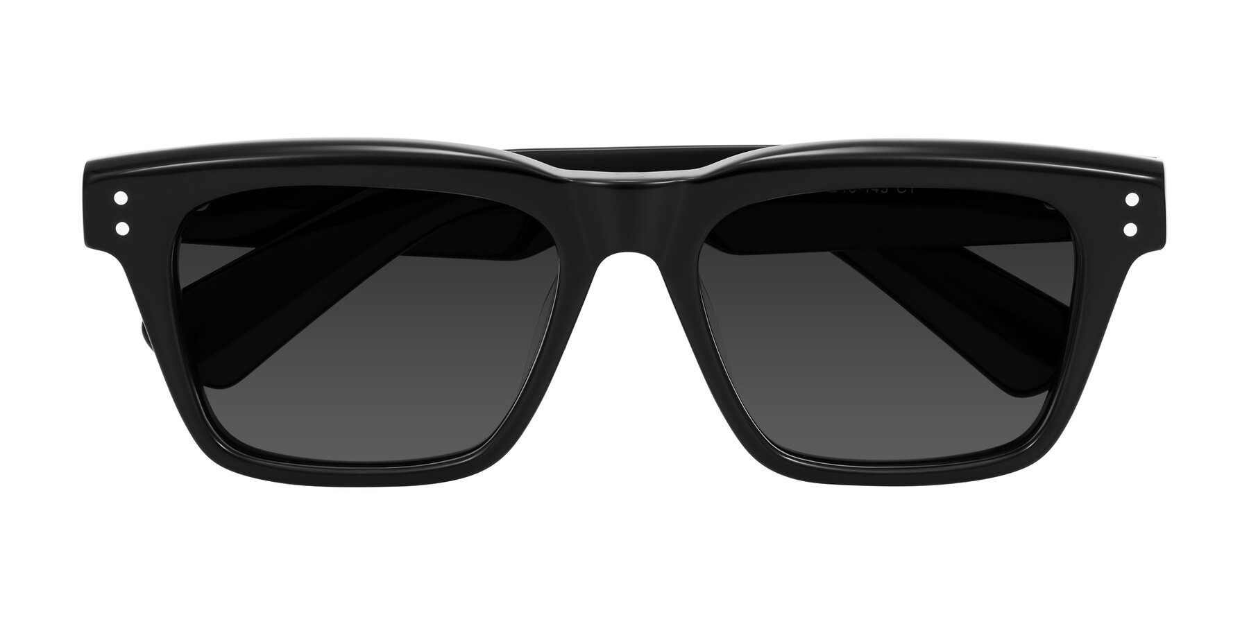 Folded Front of Paisley in Black with Gray Tinted Lenses